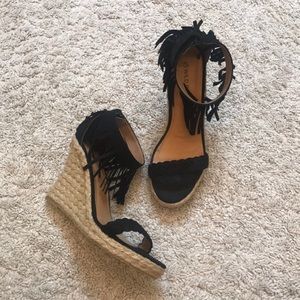 Strappy Cork Wedges - never worn